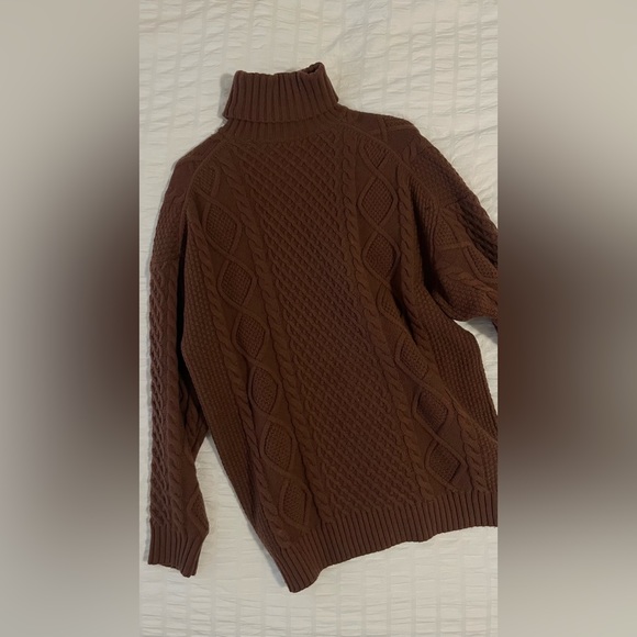 Sunday Best Peggy Turtleneck in Cognac - Picture 3 of 4